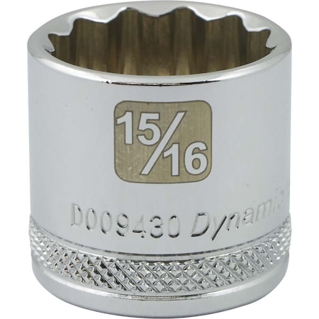 Dynamic 3/8" Drive, 15/16" SAE Socket, 12 Points D009430